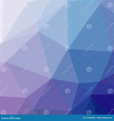 Illustration Of Beautiful Blue Low Poly Background Stock Illustration