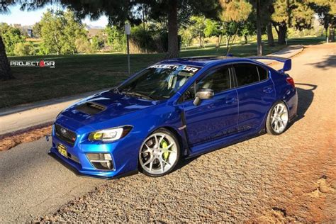 Subaru Wrx Sti Va Blue Project 6gr Ten Forged Wheel Front