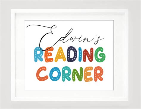 Printable Personalized Reading Sign Personalized Wall Art Etsy In