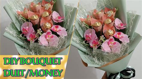 Complete bouquet cocok untuk hadiah ulang tahun, ucapan simpati lekas sembuh, graduation bouquet, anniversary bouquet, dll. Money Bouquet Chocolate Ferrero Rocher || Cara Buat ...