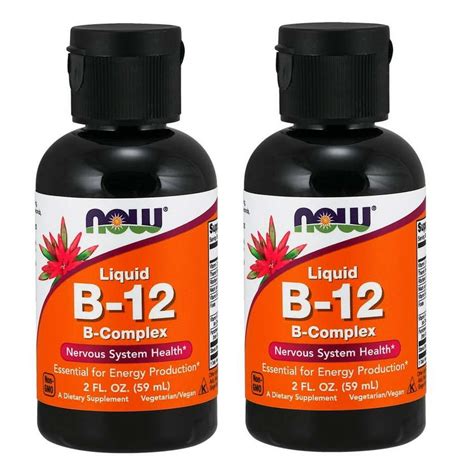 Now Foods 2 Fl Oz Vitamin B12 Liquid Pack Of 2