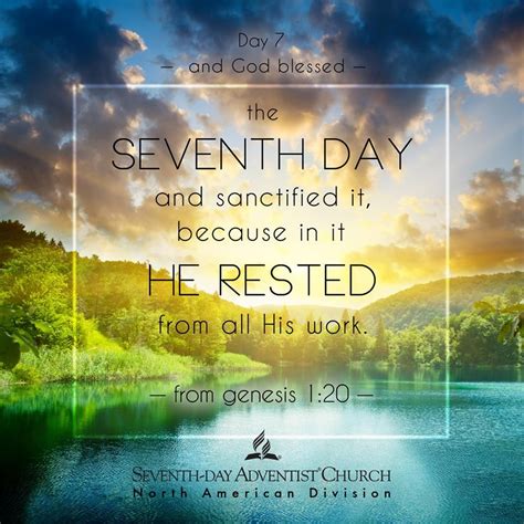 The Seventh Day Is The Sabbath Bibelverse Bibel Vers Glaube