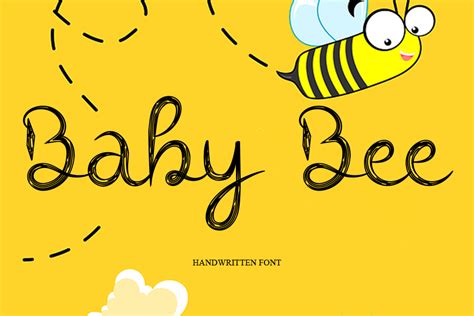 Baby Bee Font By Janurmasahmad · Creative Fabrica