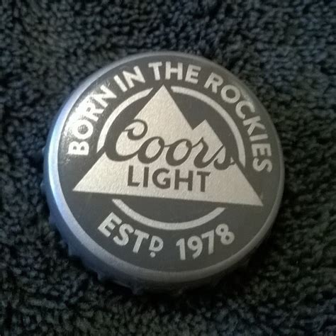 Coors Light Bottle Caps Etsy