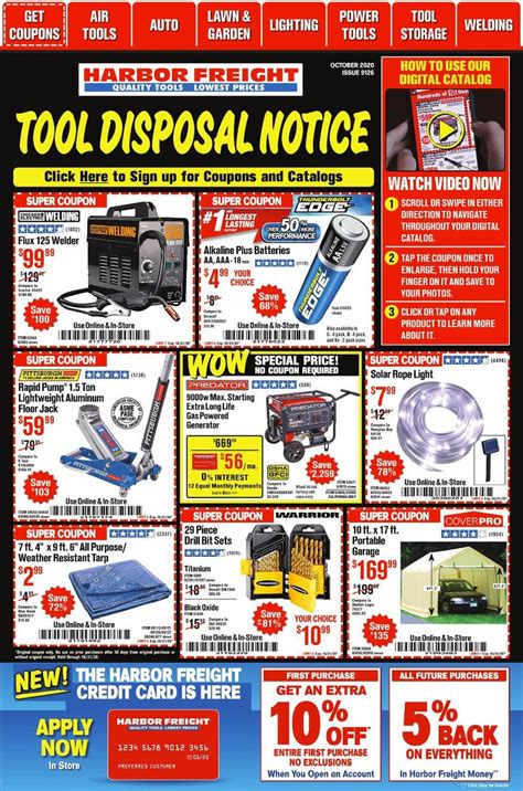 Harbor Freight Tools Weekly Ad Oct 01 31 Ad And Deals