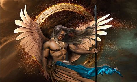 Archangel Gabriel Christian Strength Browns Powerful Wings Protector Male Hd Wallpaper