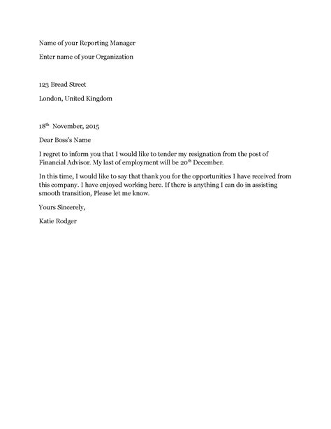 Resignation Letter Help