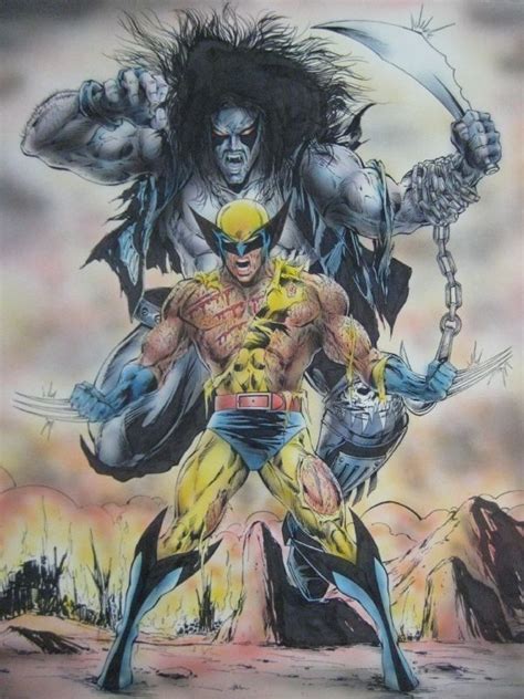 0053elobo Vs Wolverine Comic Art Dc Comics Art Marvel Dc Comics