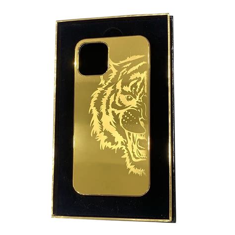 24k Gold Tiger Iphone 14 Pro And Iphone 14 Pro Max Case