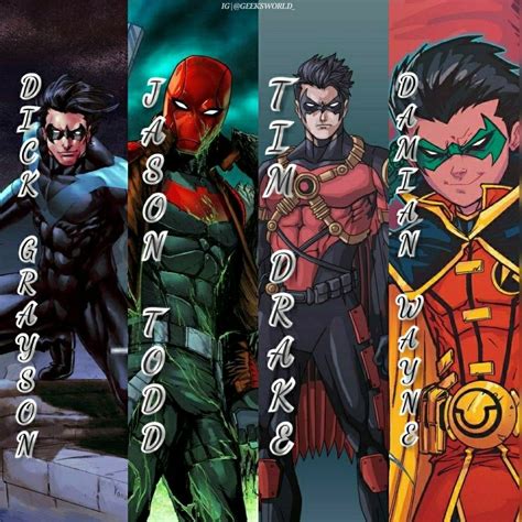 robins 🦇 dc comics art dc comics batman dc superheroes cartoons comics spiderman