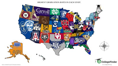 States with the most public colleges with the cheapest cost of attendance. The college/university with the highest graduation rate in each state. | Colleges in utah