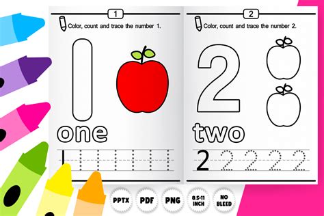 Preschool Tracing Numbers 123 Pre K Math Graphic By Abellapublishing