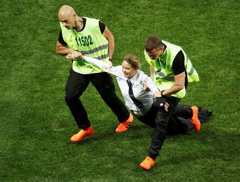 Who Invaded The Pitch During World Cup France V Croatia Final
