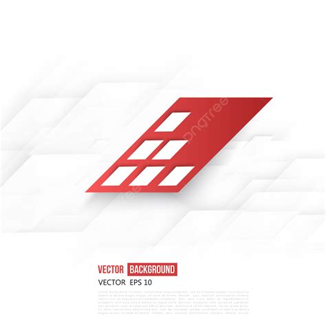 Background Poster Putih Abstrak Dengan Belah Ketupat Geometris Merah