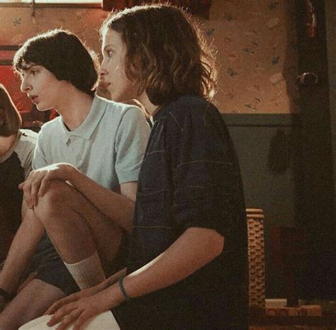 Stranger Things Eleven And Mike I Love You Too Kiss Kissing Millie