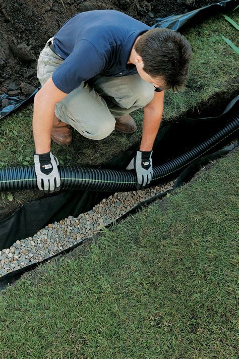 Installing A French Drain Yard Drainage French Drain French Drain