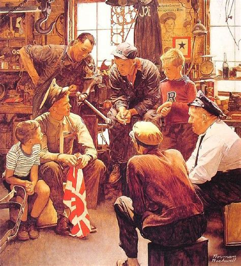 Norman Rockwell Homecoming Marine Norman Rockwell Paintings Norman