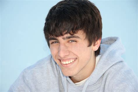 Cute Teen Boy Smiling Close Up Stock Photo Image Of Smile