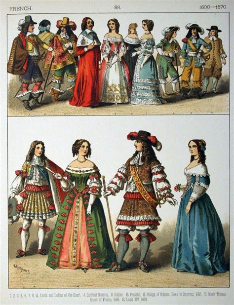 1600 France Historical Costume 17th Century Fashion Renaissance Fashion
