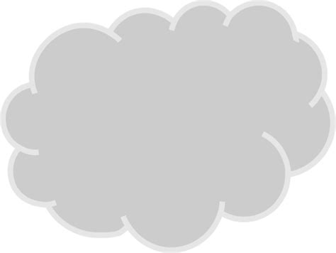 Gray Cloud Vector Graphics Public Domain Vectors