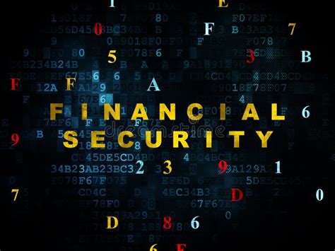 Privacy Concept Financial Security On Digital Stock Photo Image Of