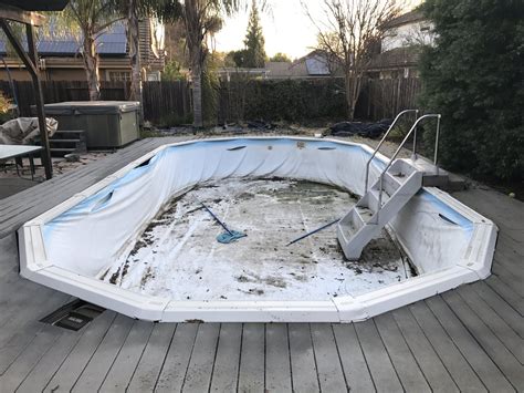 16x32 Above Ground Pool Liner Installation In Davis Ca — ~above The