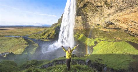Seljalandsfoss Waterfall In Iceland