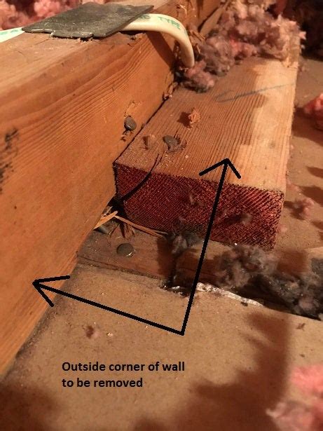 Remove Kitchen Walls Below Fink Truss Attic Load Bearing Or Not Diy