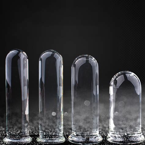 884 Huge Glass Dildo Heat Resistant Crystal Long Anal Plug Crystal