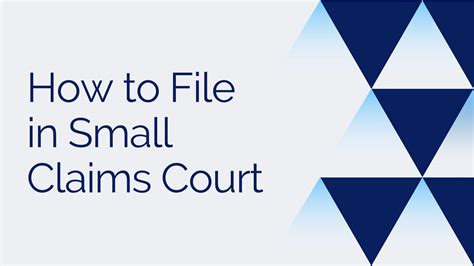 How To File In Small Claims Court The Court Direct