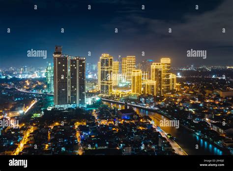 Makati City Skyline Stock Photo Alamy