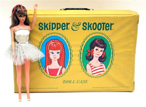 Vintage Barbie With Skipper And Skooter Case Ebth