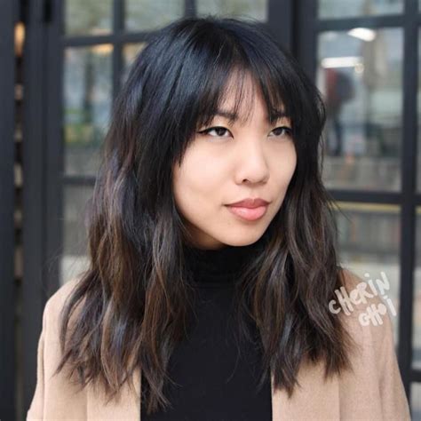 This asian layered hairstyle is good for winter. 40+ Asian Long Layered Hair, New Ideas!