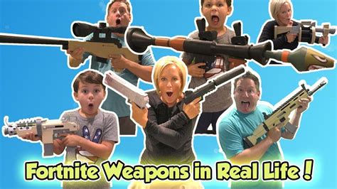 Fortnite Weapons In Real Life Davidstv Youtube