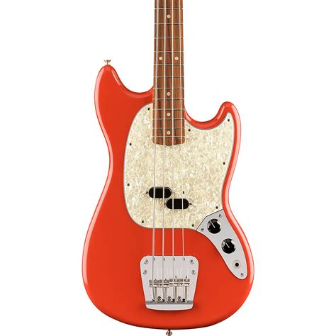 Fender Vintera 60s Mustang Bass Fiesta Red Musicians Friend