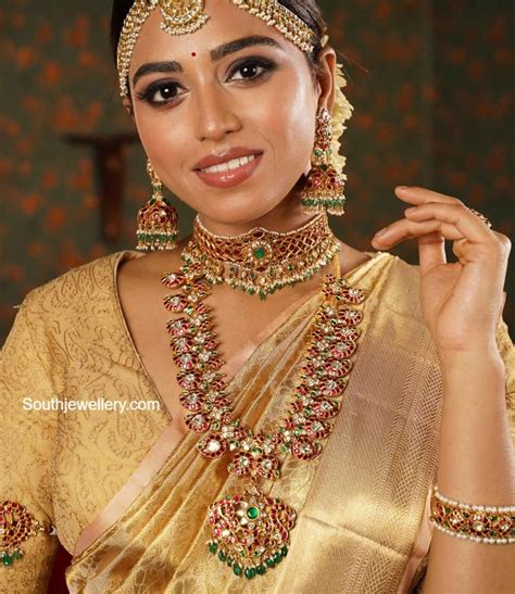 Antique Gold Bridal Kundan Jewellery Set Indian Jewellery Designs
