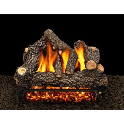 American Gas Log Cheyenne Glow 18 In Vented Propane Gas Fireplace Log