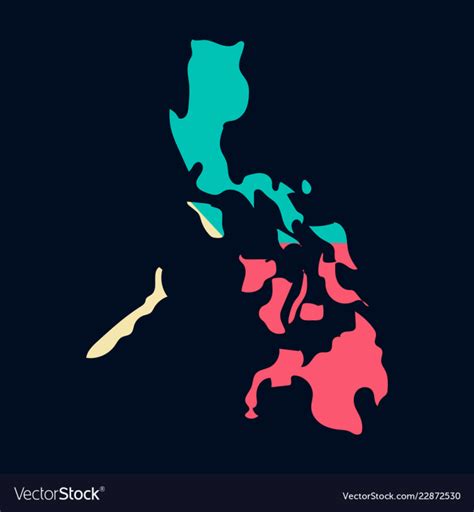 Flag Map Of Philippines Vector Image Nohat Free For Designer