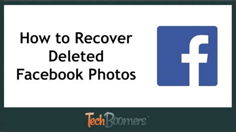 How To Recover Deleted Facebook Photos Youtube