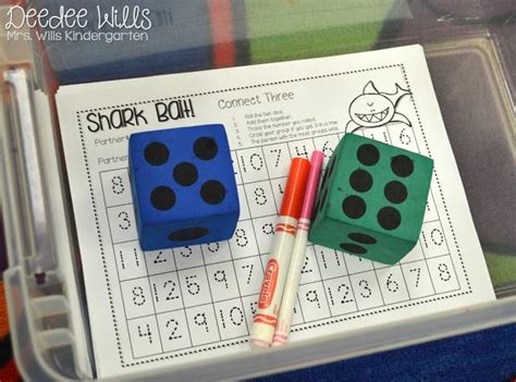 Math dice games for kindergarten. Kindergarten Math Center Ideas & a FREE File!