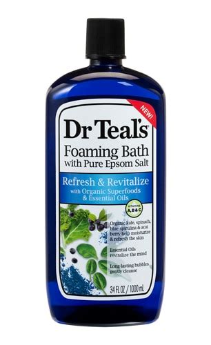 Dr Teals Superfoods Foaming Bath With Pure Epsom Salt Refresh