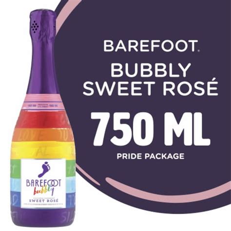 Barefoot Bubbly Sweet Rose Wine Pride Packaging 750 Ml Smiths Food