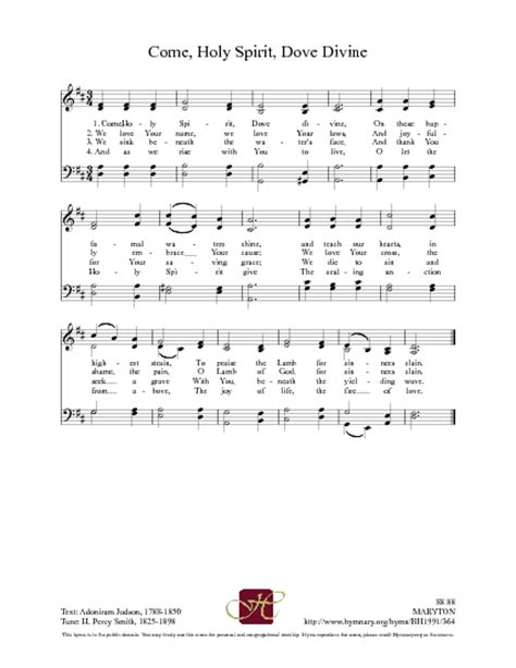 Come Holy Spirit Lyrics And Chords Sheet And Chords Collection