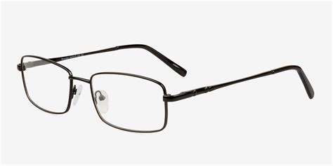 Braydon Rectangle Black Full Rim Eyeglasses Eyebuydirect