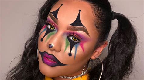 Sexy Clown Halloween Makeup Tutorial Naira MuÑoz Youtube