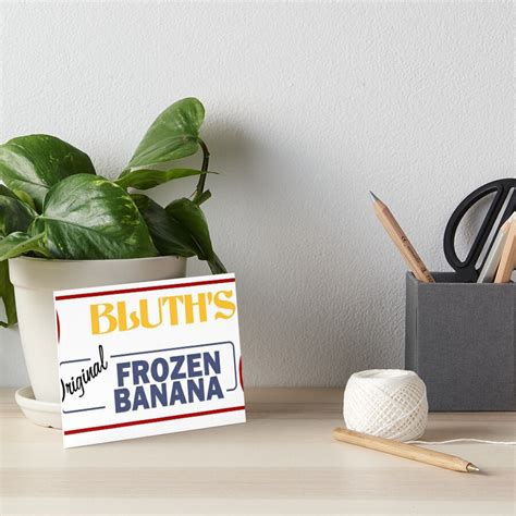Bluth Frozen Banana Stand Logo Arrested Development Art Board Print