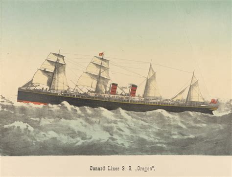 Cunard Liner Ss Oregon Royal Museums Greenwich