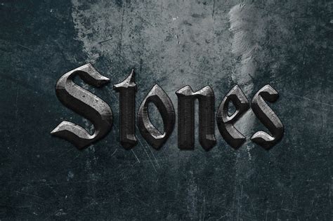 Stone Text Styles For Photoshop Layer Styles Creative Market