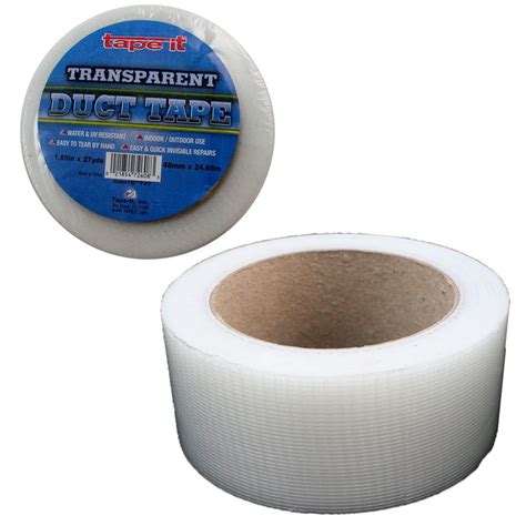 2 Rolls Transparent Duct Tape 189 By 27 Yards Sticky Tape Clear