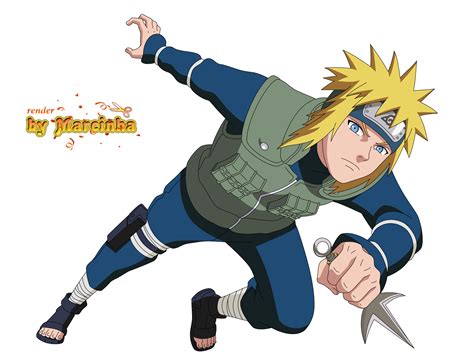 The Character Naruto Is Jumping In The Air